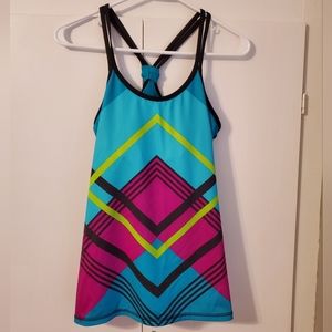 Xersion Performance Wear Razorback Athletic Tank W/ Built-in Bra